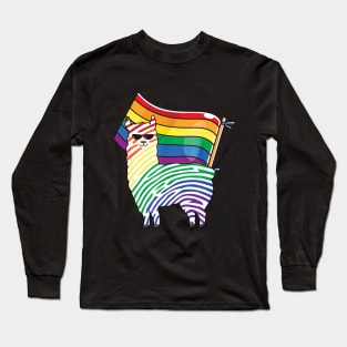 Rainbow Sheep /pride allyship Long Sleeve T-Shirt